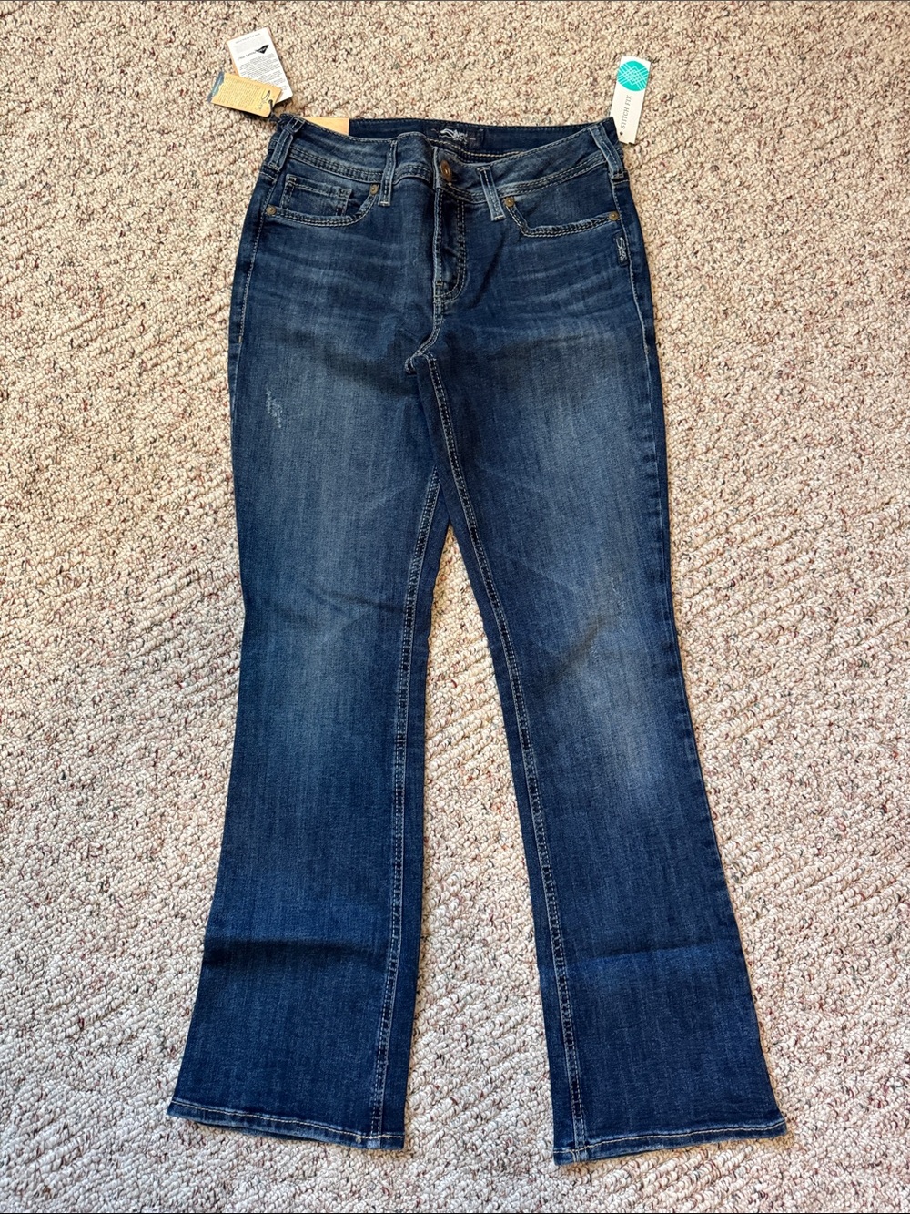 Silver Jeans Women's Dark Blue Flare Jeans